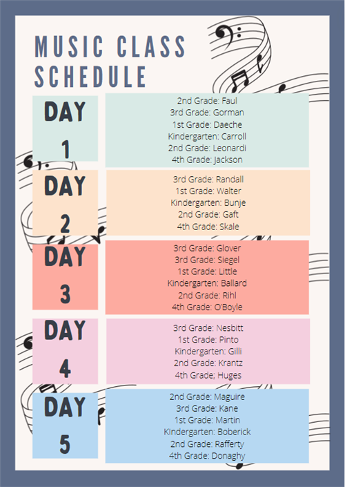 Class Schedule